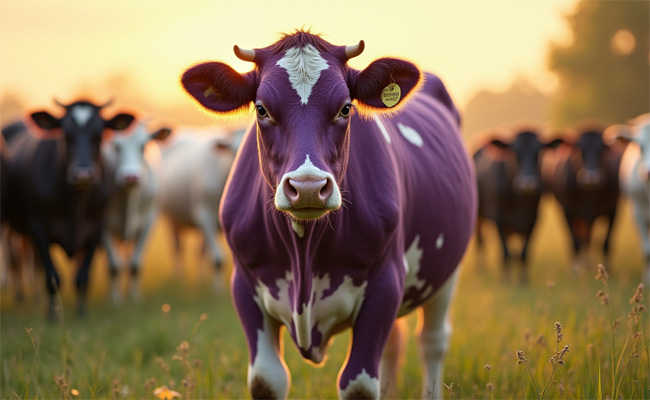 Fioletowa krowa