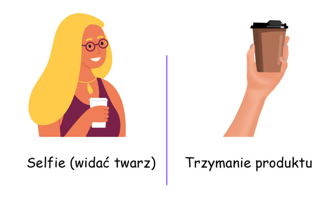 Produktowe selfie
