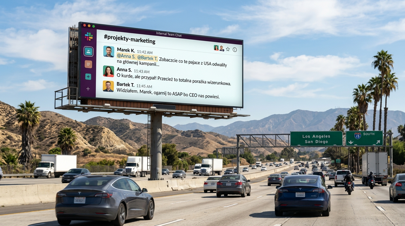 Billboard przy autostradzie